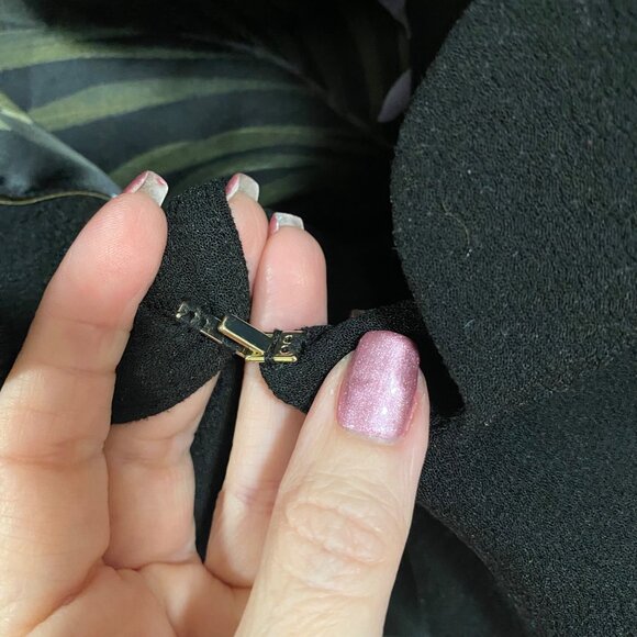 Ted Baker Furna Open Scalloped Black‎ Blazer Ted Baker Size 6 (U.S. Size 16-18) - Picture 3 of 10